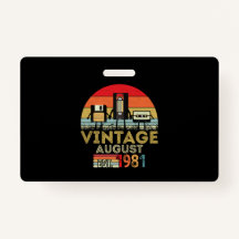 EST 1981 August Vintag 40. Geburtstag