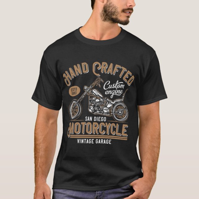 Est. 1983 Vintages Motorraddesign T-Shirt (Vorderseite)