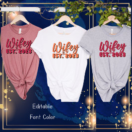 Est. 2023 Einfache moderne Bachelorette T-Shirt