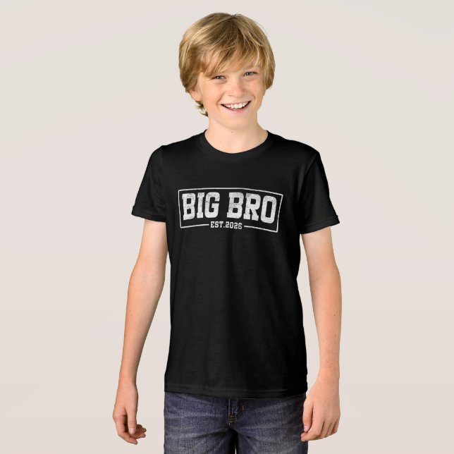 Est. 2026 - Bro 2026 Laden großen Büros Tri-Blend Shirt (Vorderseite voll)
