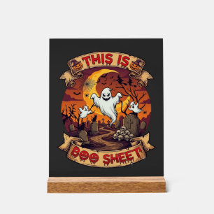 Est Boo Sheet Halloween Fantôme Cimetière Citrouil