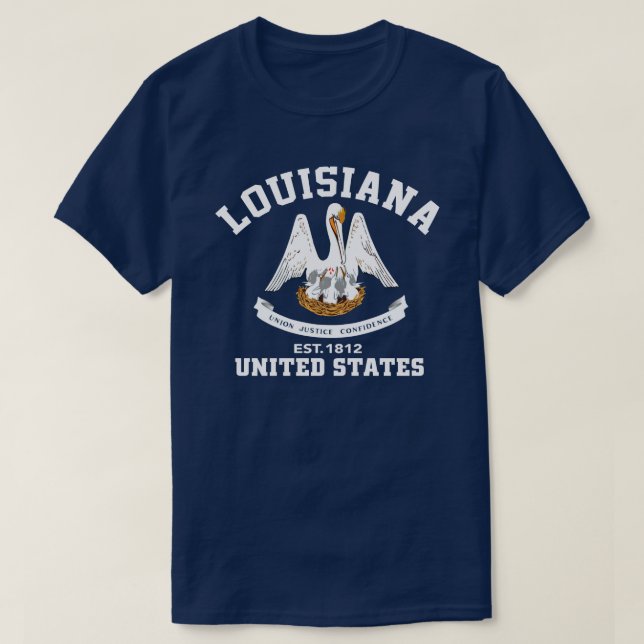 Est de la Louisiane Etats-Unis. T-shirt (Design devant)