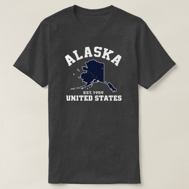 Est de l'Alaska Etats-Unis. T-shirt patriotique du (Design devant)