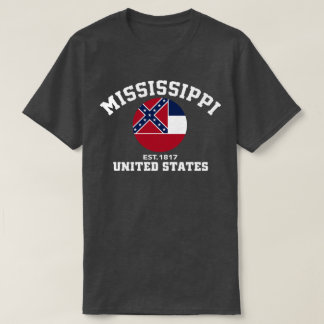 Est du Mississippi Etats-Unis. T-shirt patriotique