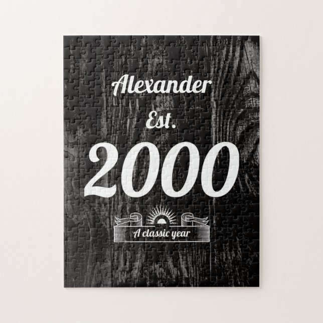Est. en 2000 Personnaliser Jigsaw Puzzle (Vertical)