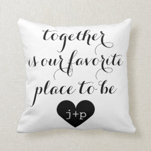 Est ensemble notre endroit préféré à être coussin