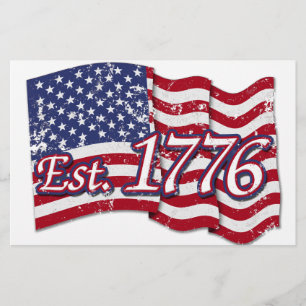 Est. Flag 1776 USA - Not leidend Briefpapier