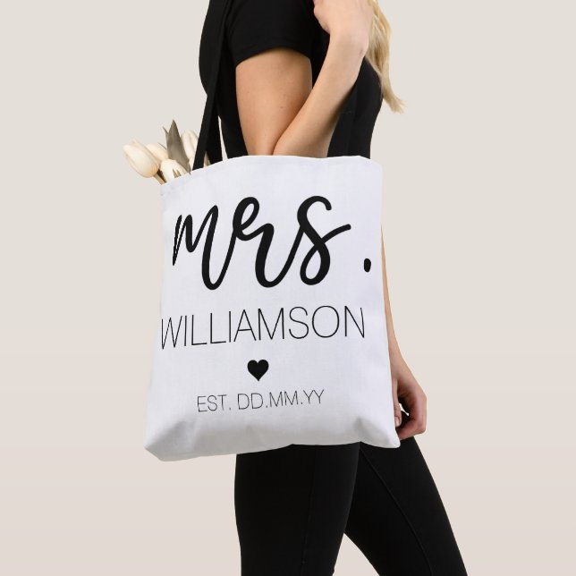 Est Individuelle Name Wedding New Couple Gift  Tasche (Von Nahem)