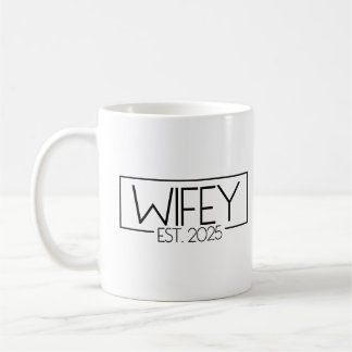 Est. Matching Couple Verheiratet 2025 Wifey Kaffeetasse