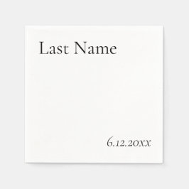 Est. Newlyweds Napkins Serviette