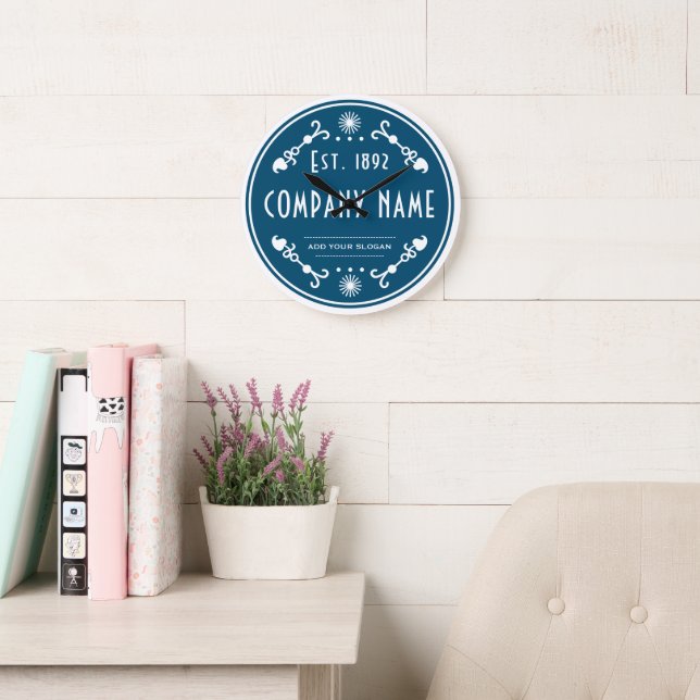 Established Business Name, Decorative Große Wanduhr (Lesesaal)