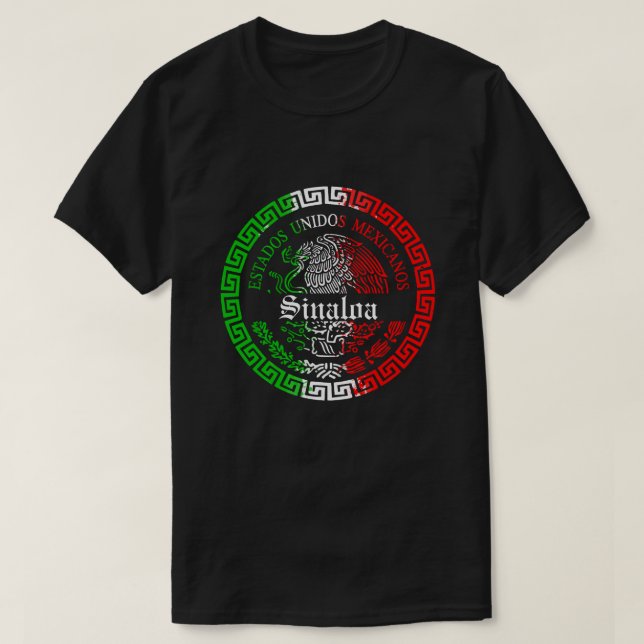 Estado de Sinaloa mexico Emblem Shirt (Design vorne)