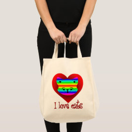 Estampa Animal - I Love Cats - Bolsa Tragetasche