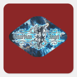 Estampa Anjo - Guardian Angel – Adesivo Quadratischer Aufkleber