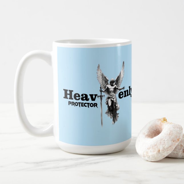 Estampa Anjo - Heavenly Protector - Caneca Kaffeetasse (Mit Donut)