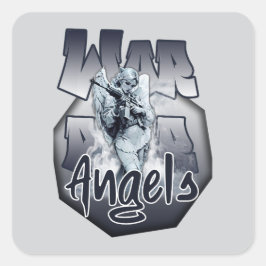 Estampa Anjo - Warrior Angels - Adesivo Quadratischer Aufkleber
