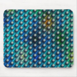 Estampa azul com esferas ou bolinhas mousepad