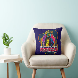 Estampa Graffiti Art Monkey Rap Hip Hop - Almofada Kissen