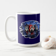 Estampa Graffiti - Cerberus Wolves - Caneca