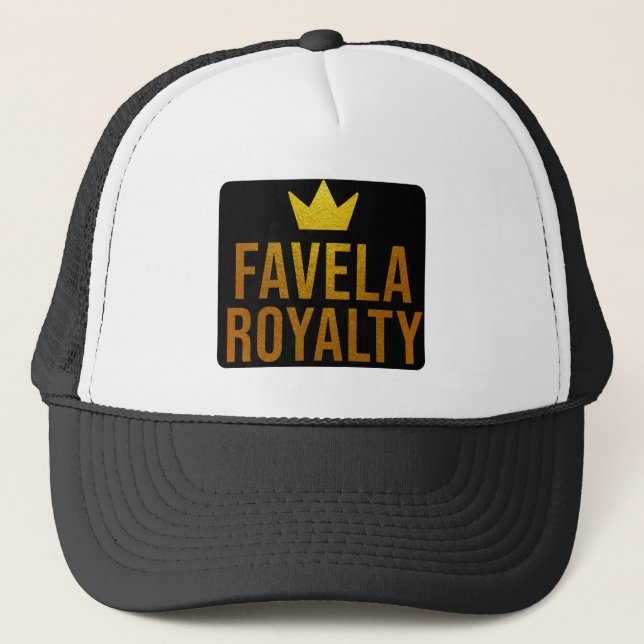 Estampa Hip Hop - Favela Royalty - Bone Truckerkappe (Vorderseite)