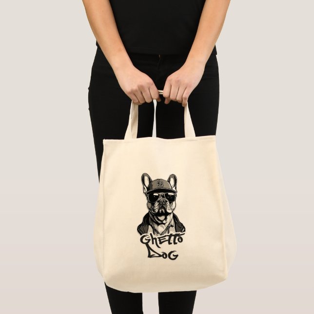 Estampa Hip Hop - Ghetto Dog - Bolsa Tragetasche (Vorderseite (Produkt))