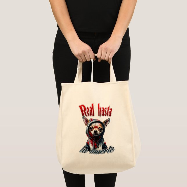 Estampa Hip Hop - Real Hasta La Muerte - Bolsa Tragetasche (Vorderseite (Produkt))