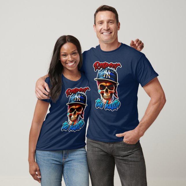 Estampa Hip Hop - Respect the Hustle - Camiseta T-Shirt (Unisex)