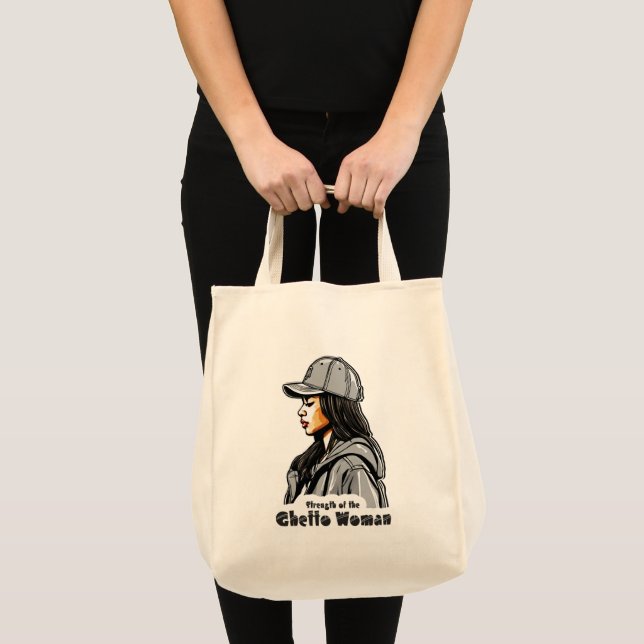 Estampa Hip Hop - Strength of Woman - Bolsa Tragetasche (Vorderseite (Produkt))