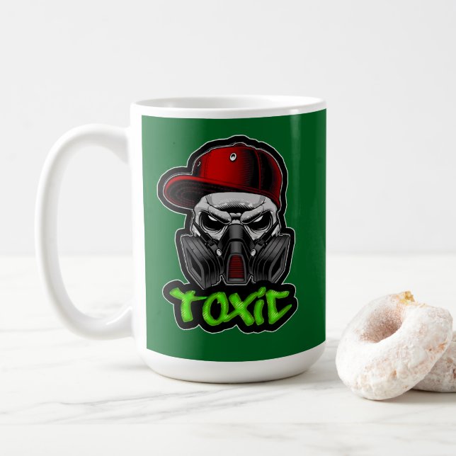 Estampa Hip Hop - TOXIC - Bone Kaffeetasse (Mit Donut)