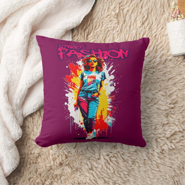 Estampa Moda - Street Fashion - Almofada Kissen (Decke)