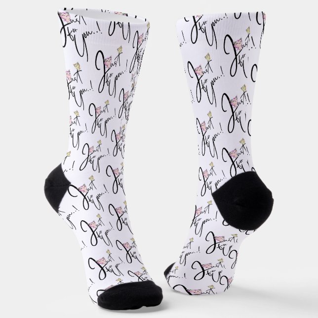  estampado integral solo para ti socken (Gewinkelt)