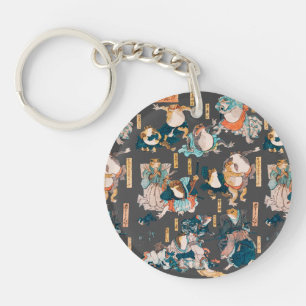 Estampe japonaise de grenouille sur bois Kuniyoshi