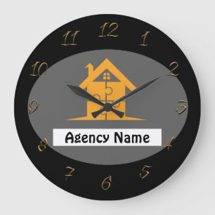 Estate Agency Große Wanduhr