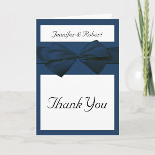 Estate Collection Marine Blue Wedding Dankeskarte