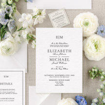 Estate-Monogramm | Formale Hochzeit in Schreibschr