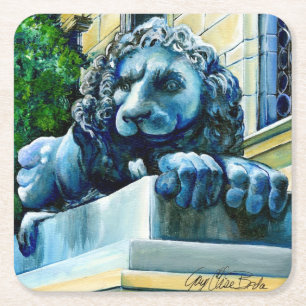 Esteemed Feline, Washington DC, USA Rechteckiger Pappuntersetzer