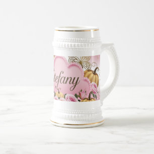 Estefany - Mug de café en nuage rose blanc
