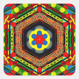 Estelar 257 quadratischer aufkleber