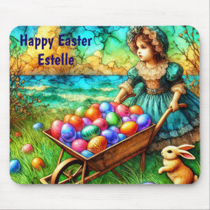 ESTELLE ~ Mädchen mit Eierkarre ~ Mousepad