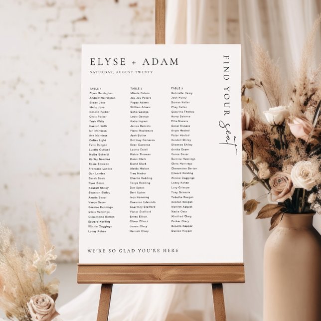 Estelle Minimal 3 Bankett-Tisch-Plakat Poster (Von Creator hochgeladen)