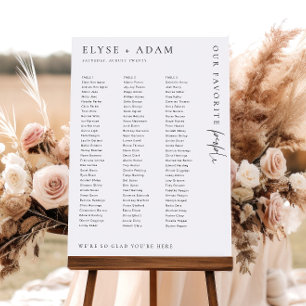 Estelle Minimal 3 Long Tables Sitzplakat Poster