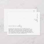 Estelle Minimalistisch Honeymoon wünschcard Begleitkarte<br><div class="desc">Die minimalistische Honeymoon-Karte von Estelle wünscht ein modernes, minimalistisches Design mit einem handgeschriebenen Script-Schriftart auf weißem Hintergrund für ein sauberes und einfaches Aussehen. Die Überschrift des Skripttextes ist ein Bild, das nicht bearbeitet werden kann. Alle anderen Texte sind vollständig editierbar und können auf den Anzug Ihrer Hochzeit angepasst werden. Für...</div>