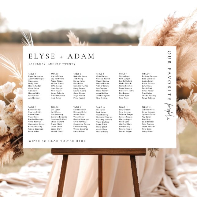 Estelle Modern Minimal 12 Tischplatinen Poster (Von Creator hochgeladen)