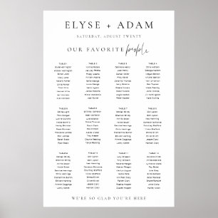 Estelle Modern Minimal 12 Tischplatinen Poster
