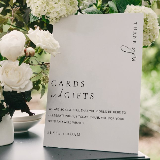 Estelle Modern Minimal Cards & Gifts Zeichen Poster (Ellesmere Cards and Gifts Sign )