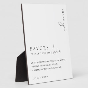 Estelle Modern Minimal Favorits Signing Fotoplatte