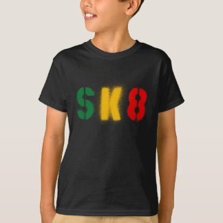 estencil sk8 rasta Flagge T-Shirt