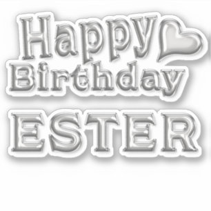 Ester Happy Birthday Autocollants