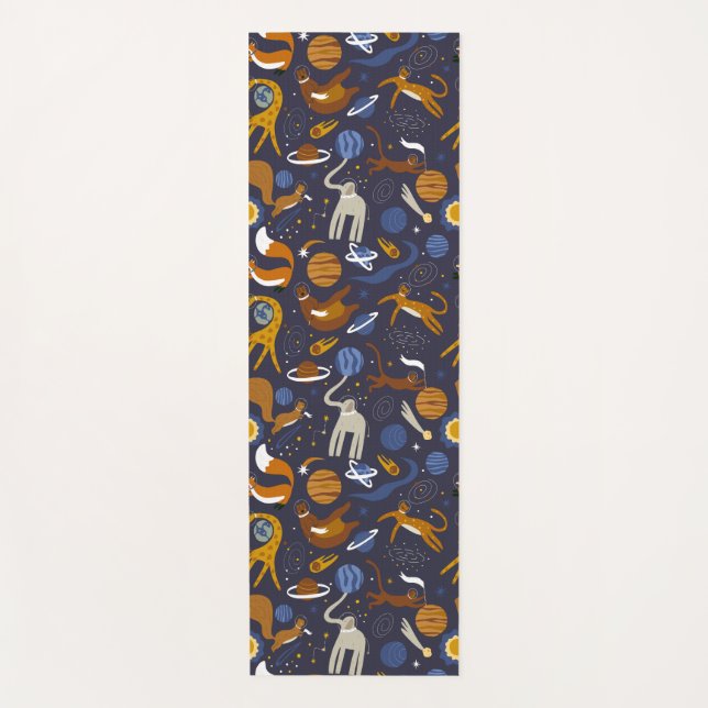 Esterilla de yoga Animals Outer Space Yogamatte (Vorderseite)