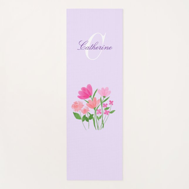 Esterilla de yoga floral yogamatte (Vorderseite)